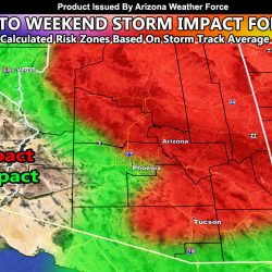 Upper Level System Approaches Southwestern United States, Brings Precipitation Chances Back To Arizona This End Week Into Weekend