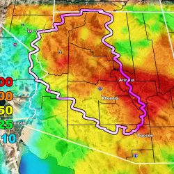 Saturday 2-22-2020 Rainfall Forecast for Arizona