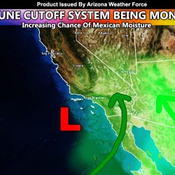 Cutoff System Being Watched For Arizona’s Next Weather Event Beginning Part Of June; With Mexican Moisture Intrusion