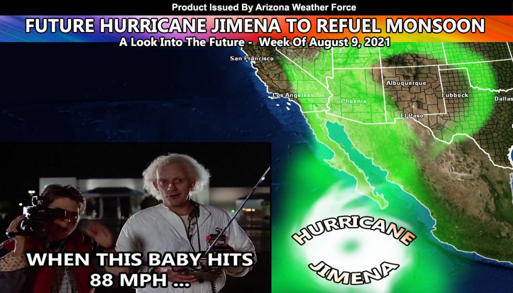 Hurricane Jimena To Restart Southwest United States Monsoon Pattern