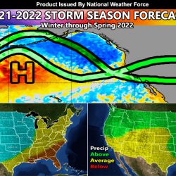 HOT TOPIC:  2021-2022 Seasonal Weather Forecast Released For Southwestern United States; Detailed Maps and Discussion Within