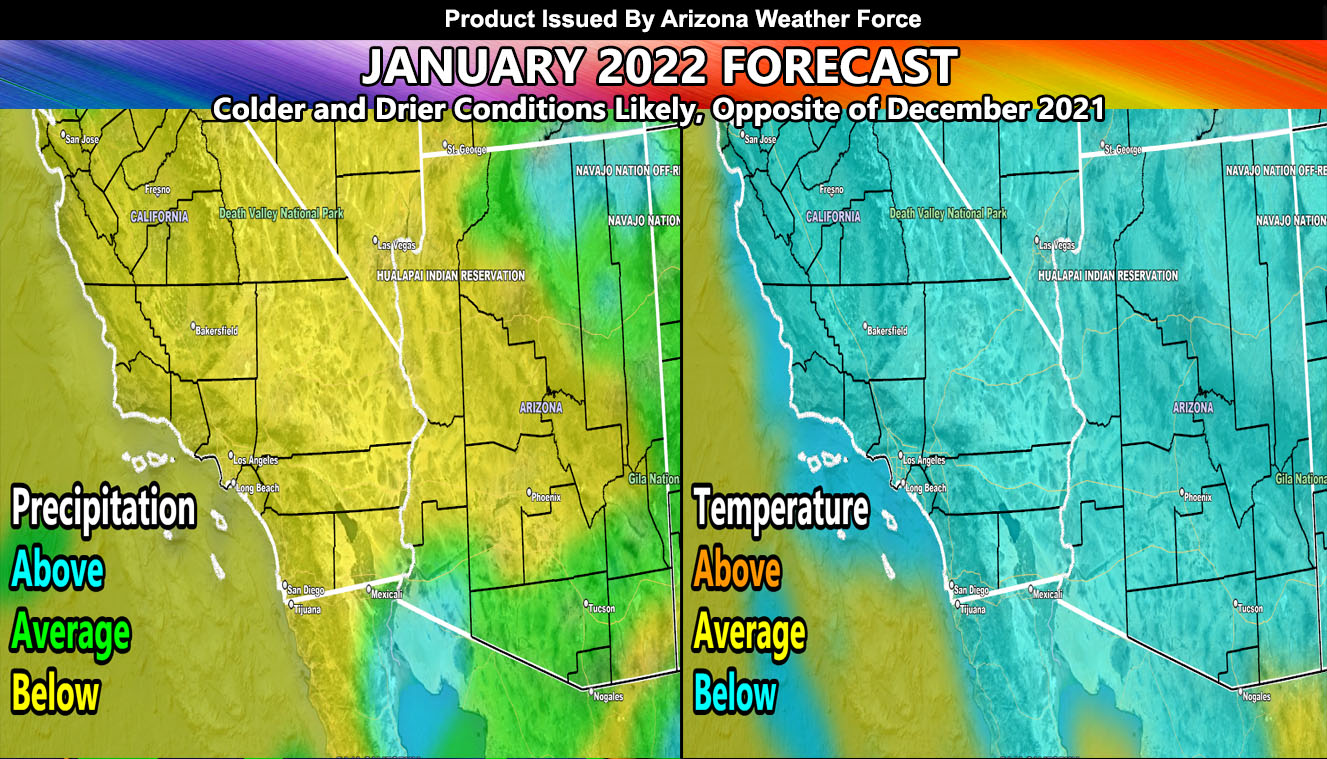 arizona map with weather temperatures