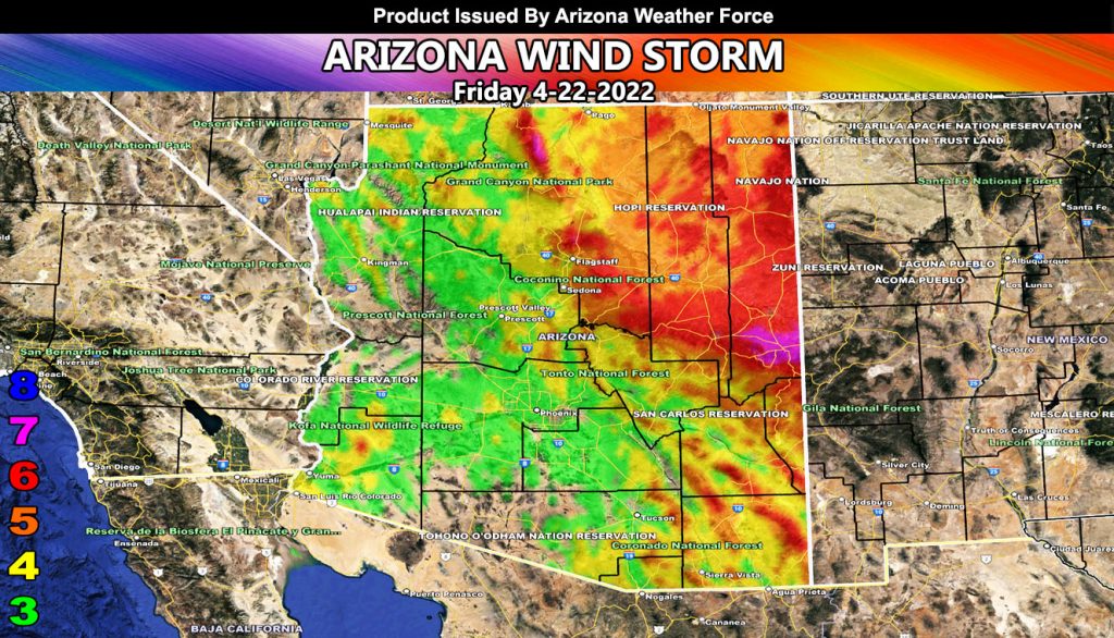 Inside Slider to Bring Statewide Windstorm to Arizona on Friday ...