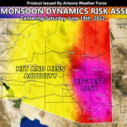 2022 Monsoon Begins with First of Monsoon Dynamics to Arrive in Arizona; Centers June 18th;  Hurricane Blas Forms in the Eastern Pacific