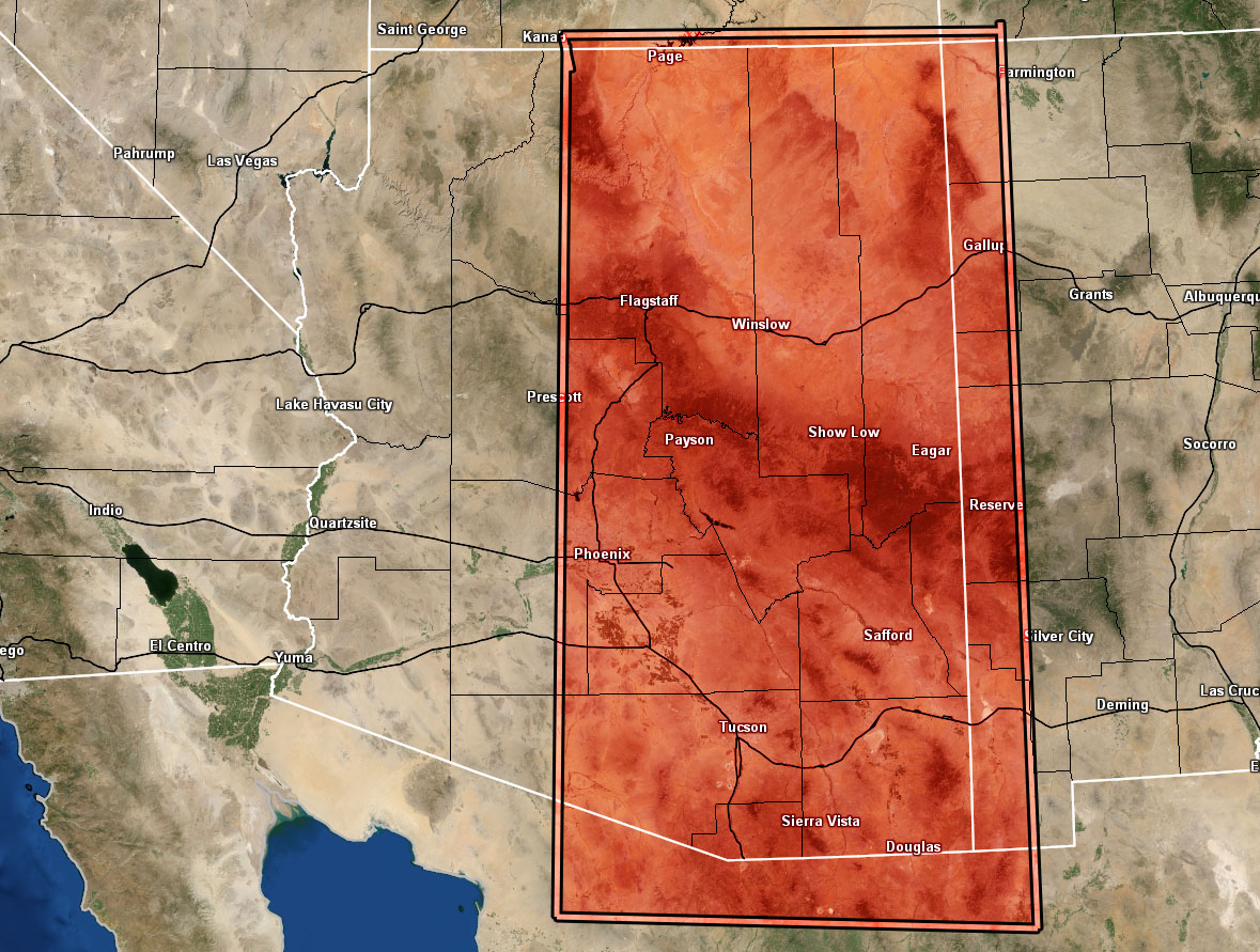 Thunderstorm Watch Arizona Weather Force