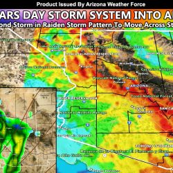 Final Forecast:  New Years to Start with a Strong Storm System Moving Across Arizona