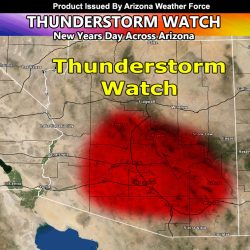 Thunderstorm Watch Issued for Central to Southern Arizona Through This Evening, Includes Metros