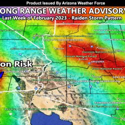 Long Range Weather Advisory Issued for Arizona During the Last Week of February, Starting End Week