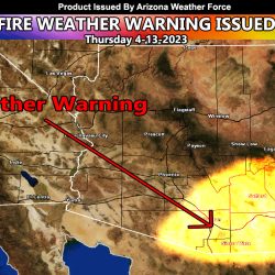 Fire Weather Warning Issued for The Southeast Half of Arizona for Thursday April 13, 2023