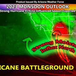 2023 Arizona Monsoon Forecast Released; Strong Hurricane El Nino Influenced Season Expected