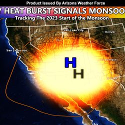 Arizona Summer Heat Building Signaling Monsoon Heat Burst Onset Beginning Early July
