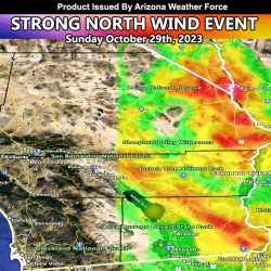 Strong North Wind Event to Impact Colorado River Valley Zones on Sunday, October 29th