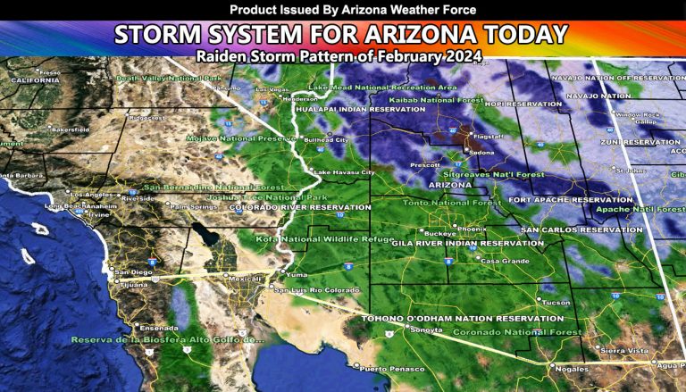 Final Forecast: Storm To Move Through Arizona Today, February 8, 2024; Maps Inside