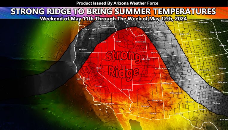 Cold Weather To Be Replaced With 100 Degree Temperatures For Arizona Deserts After May 10th, 2024