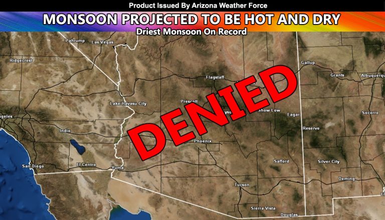 Driest Monsoon on Record Set to Hit Arizona for Summer 2024, Arizona Weather Force Final Forecast