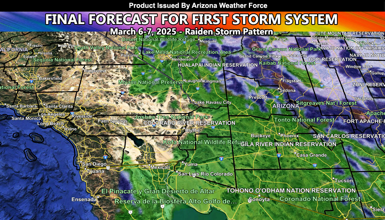 FINAL STORM DETAILS: Thursday into Friday of this week, March 6th to 7th, 2025 Rain and Snow Models